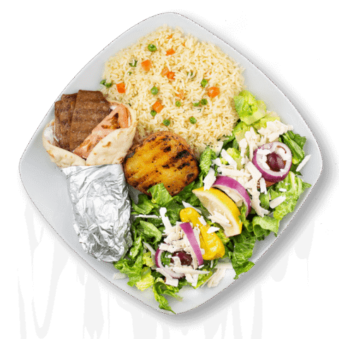 Beef Donair Wrap Platter
