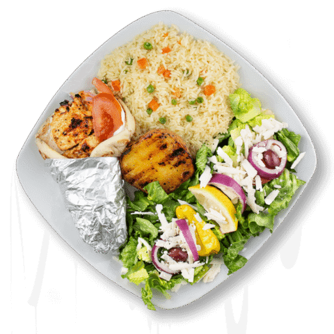 Chicken Souvlaki Wrap Platter